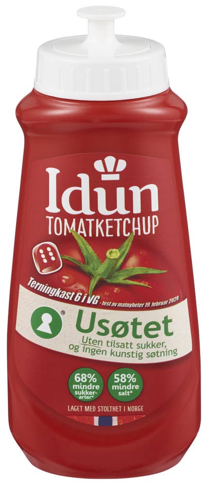 Tomatketchup Usøtet, 510 g