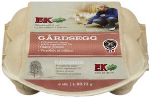 Ek Gård Store egg fra frittgående høner Str L