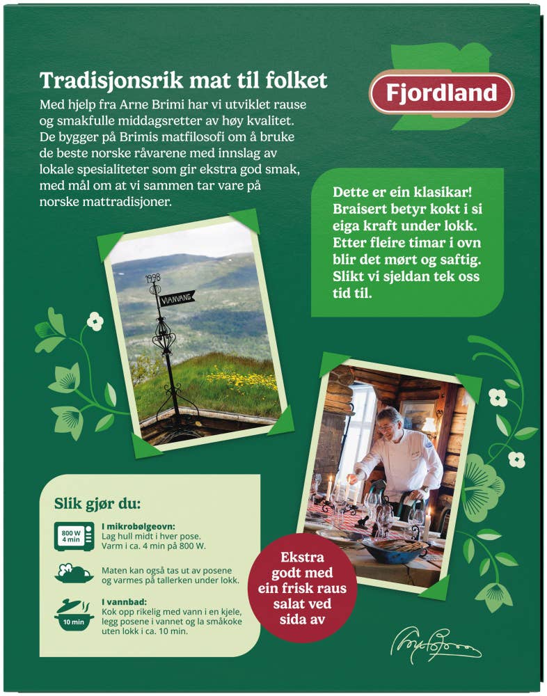 Fjordland Brimis braisert oksekjøtt