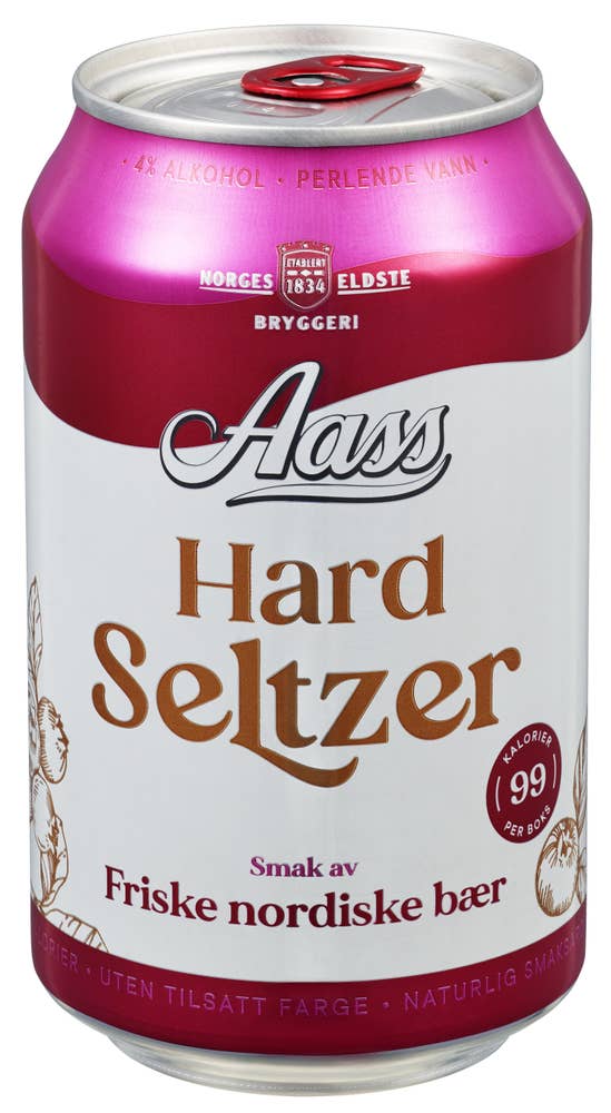 Aass Bryggeri Aass Hard Seltzer Nordiske bær