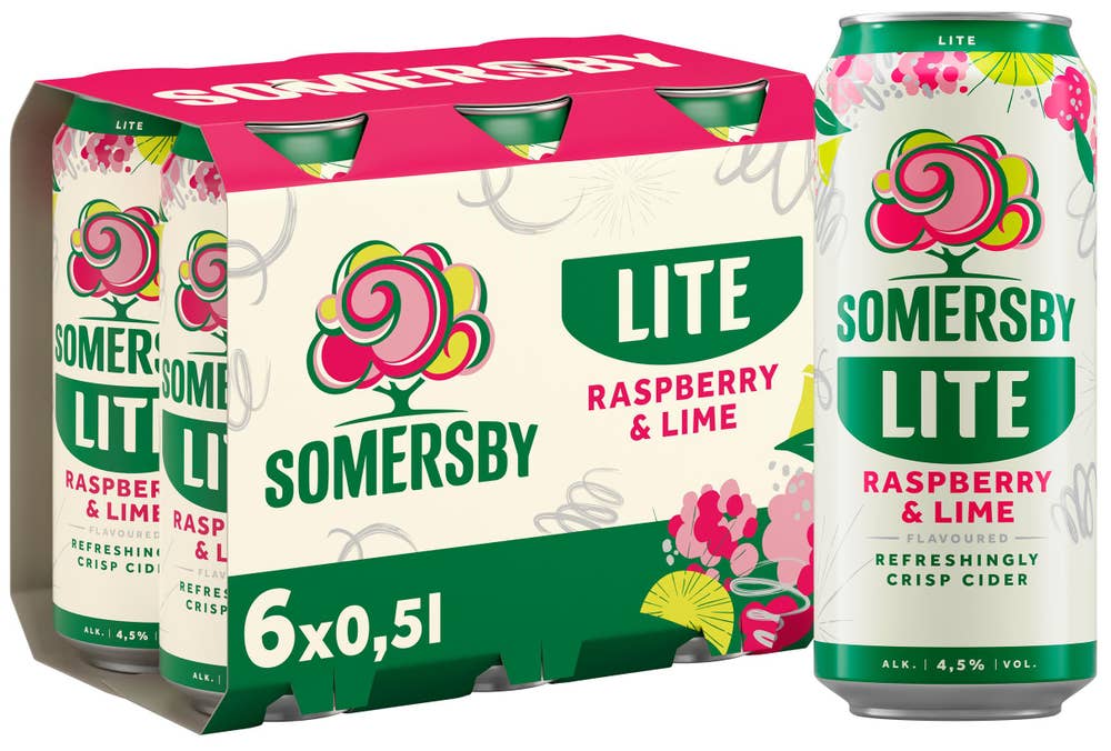 Somersby Raspberry Lime Lite 6 x 0,5l