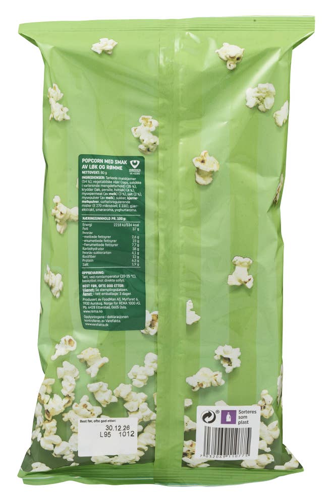 R Popcorn Sour cream & onion