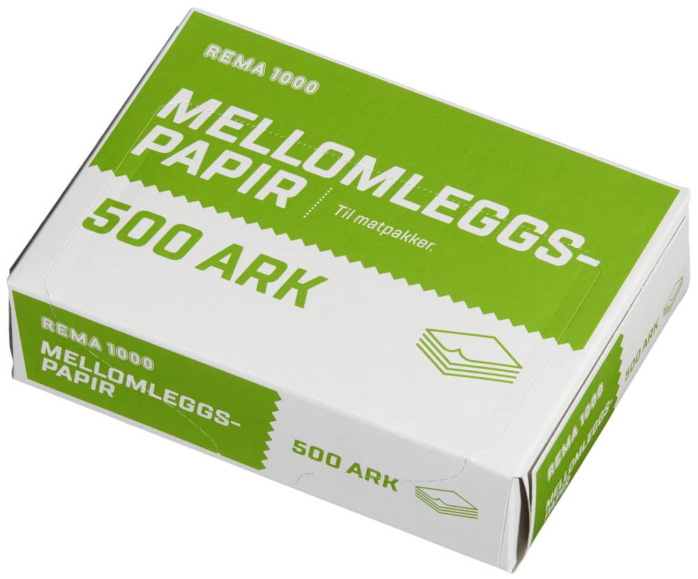 R Mellomleggspapir 12x8,5 cm
