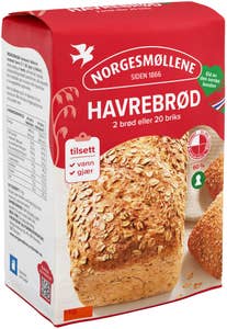 Norgesmøllene Havrebrød 1-2-3