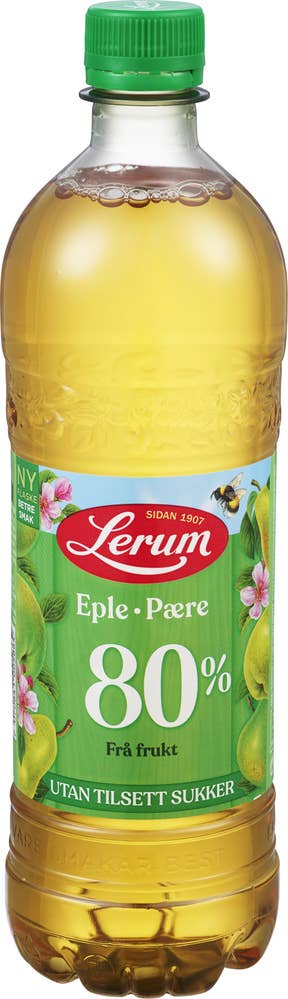Lerum Eple Pære Uten tilsatt sukker