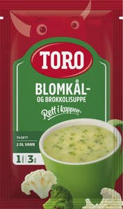 TORO Rik Blomkål- og brokkolisuppe Rett i koppen