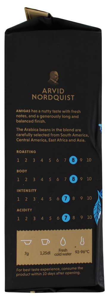ARVID NORDQUIST Fairtrade Selection Amigas Filtermalt kaffe