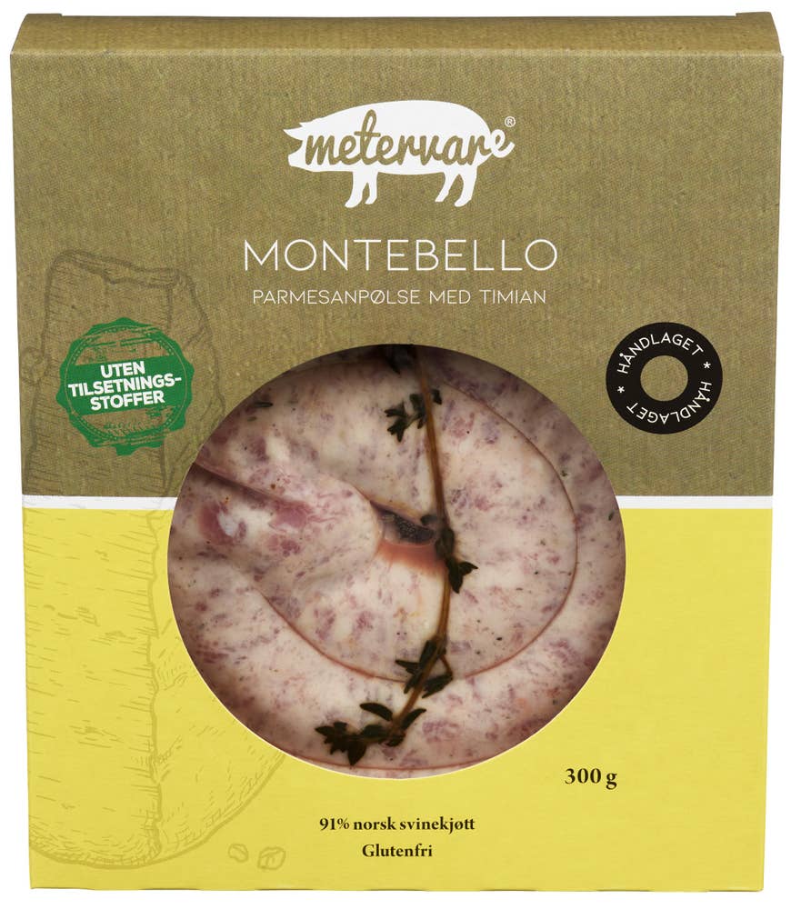Metervare Montebello rå ostepølse