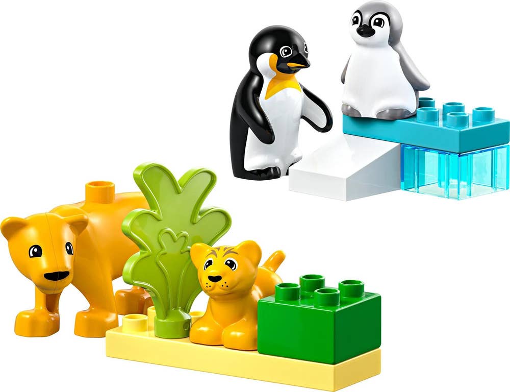 LEGO LEGO® DUPLO® Town Villdyrfamilier: Pingviner og løver