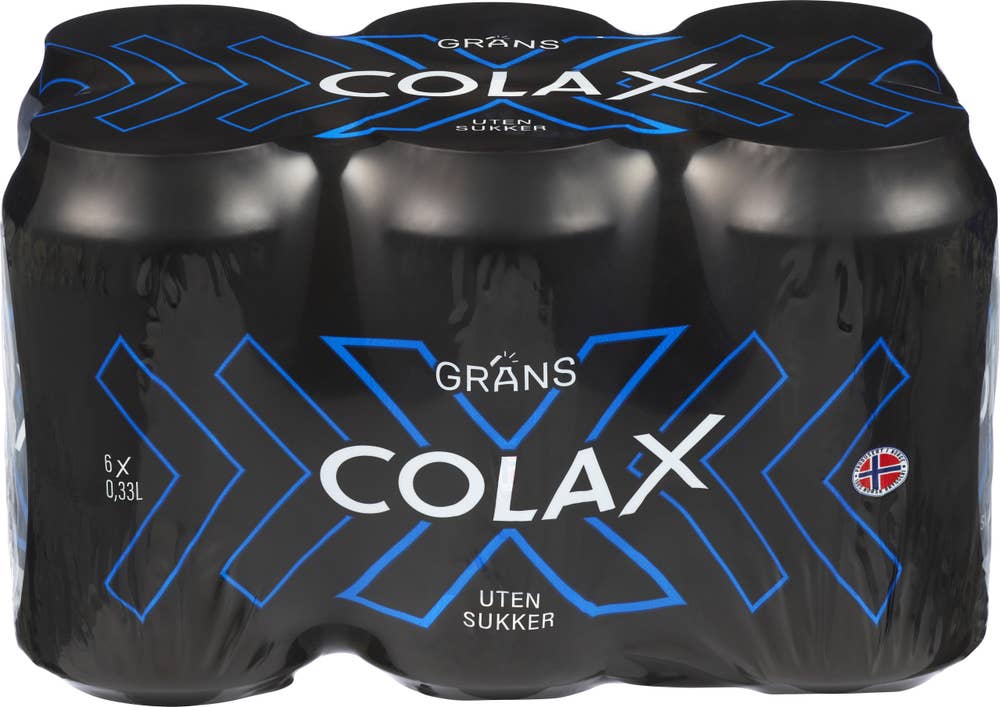 Grans Cola X Uten Sukker 6 x 0,33L