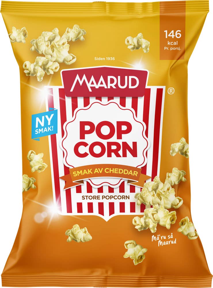 Maarud Poppet Popcorn Cheddar