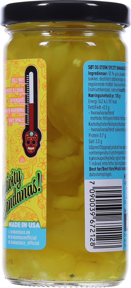 Broken Taco Sweet'n Hot Banana Peppers