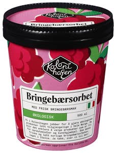 Kolonihagen Økologisk bringebærsorbet