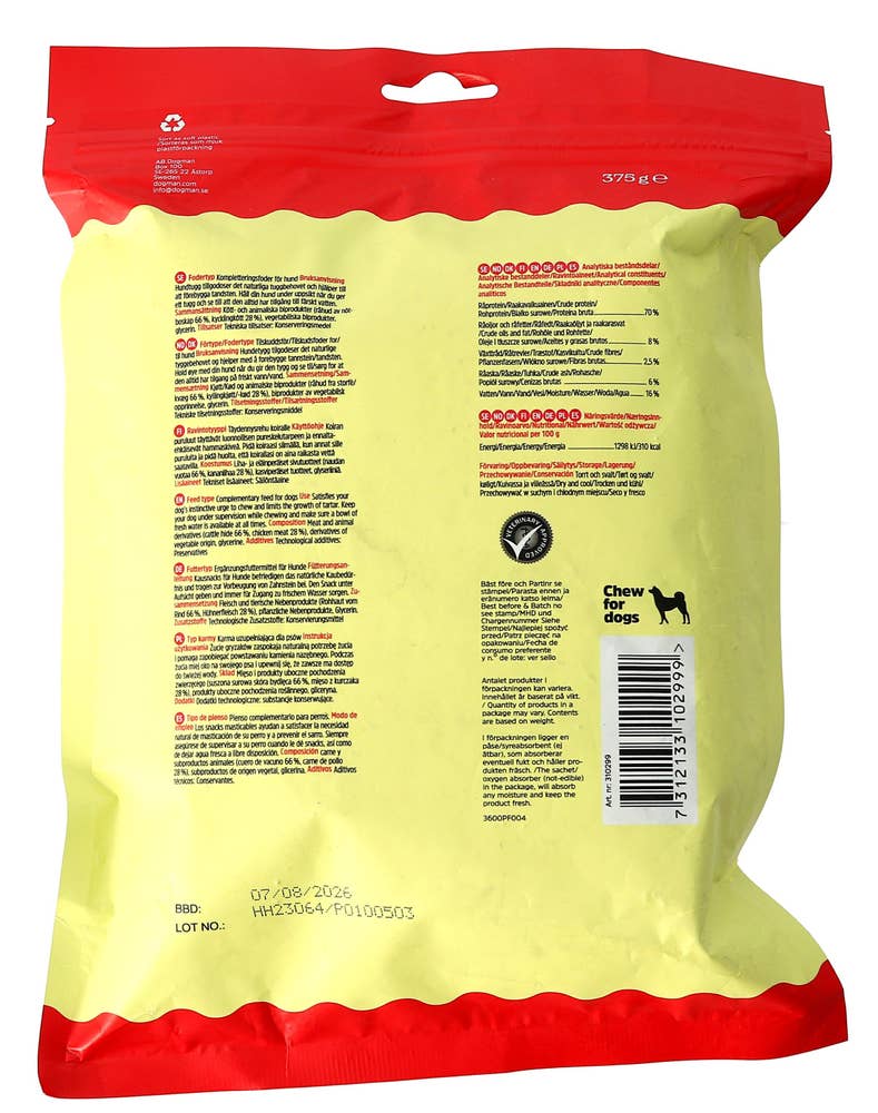 Dogman Tyggpinner med kylling 30stk
