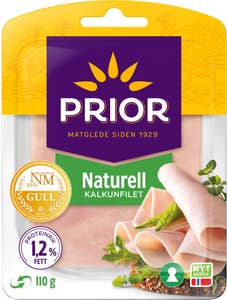 Prior Kalkunfilet naturell Skivet