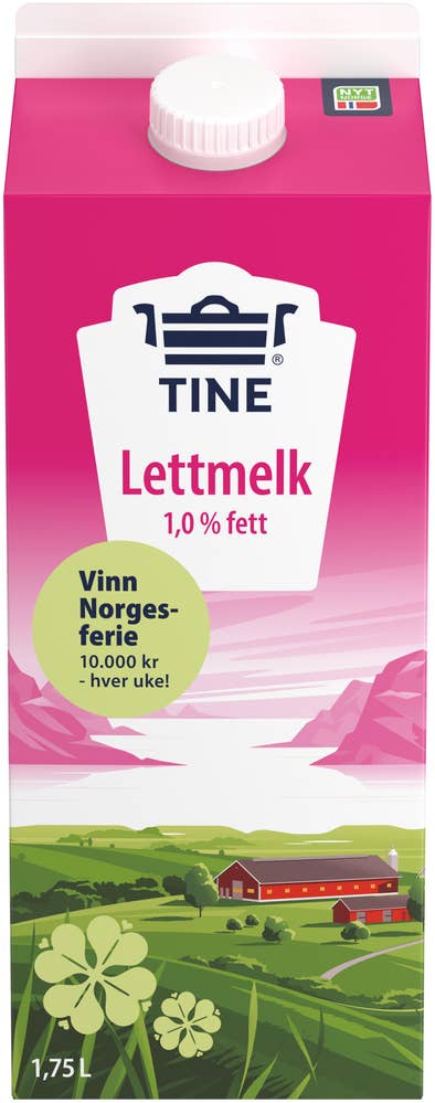 Tine Lettmelk 1% fett