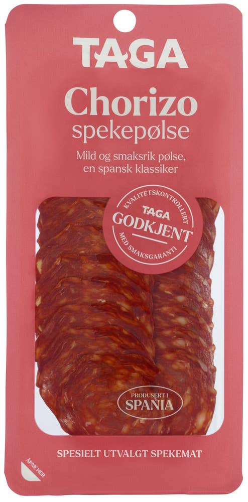 Taga Chorizo spekepølse Skivet