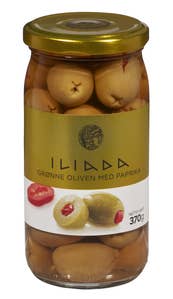 ILIADA Grønne oliven Med paprika