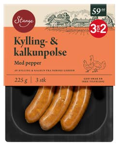 Stange Kylling og kalkunpølse
