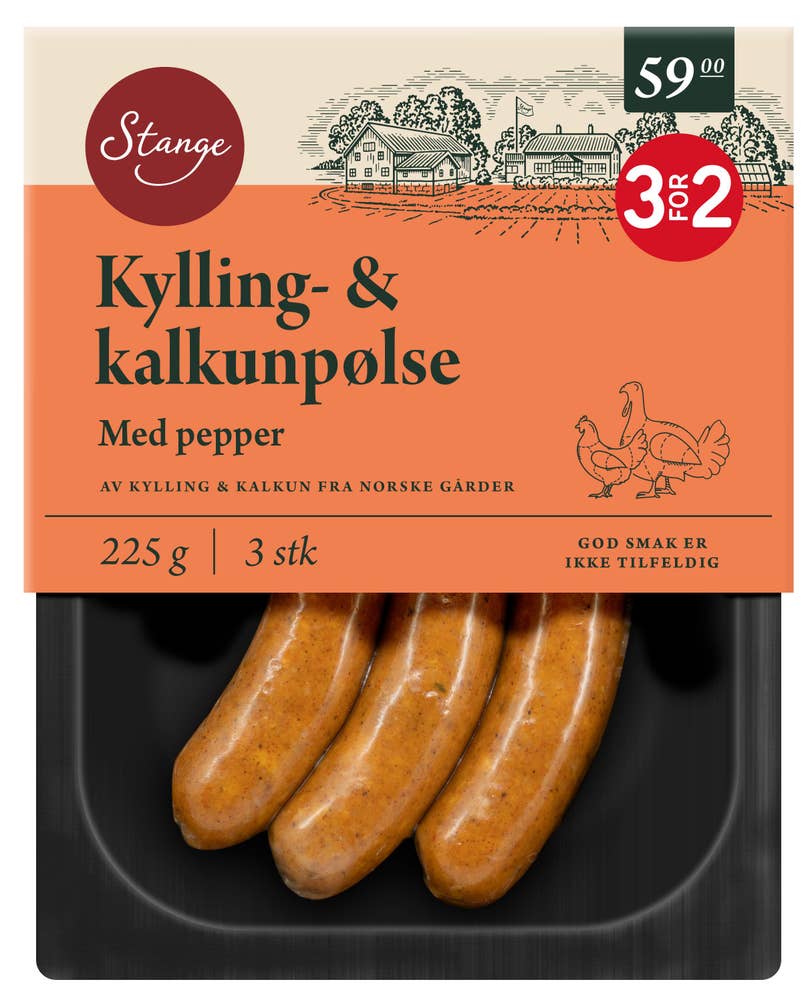 Stange Kylling og kalkunpølse