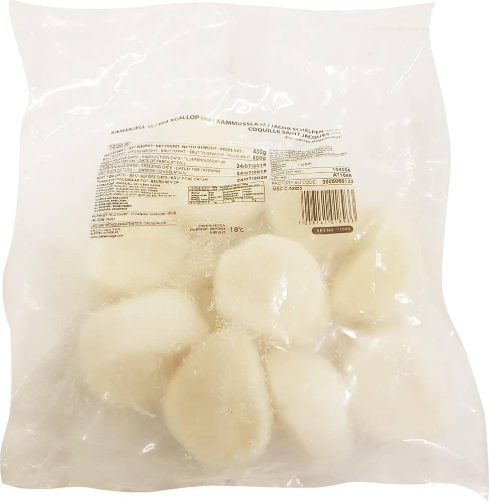 East Coast Kamskjell 10/20 USA Rå, uten rogn