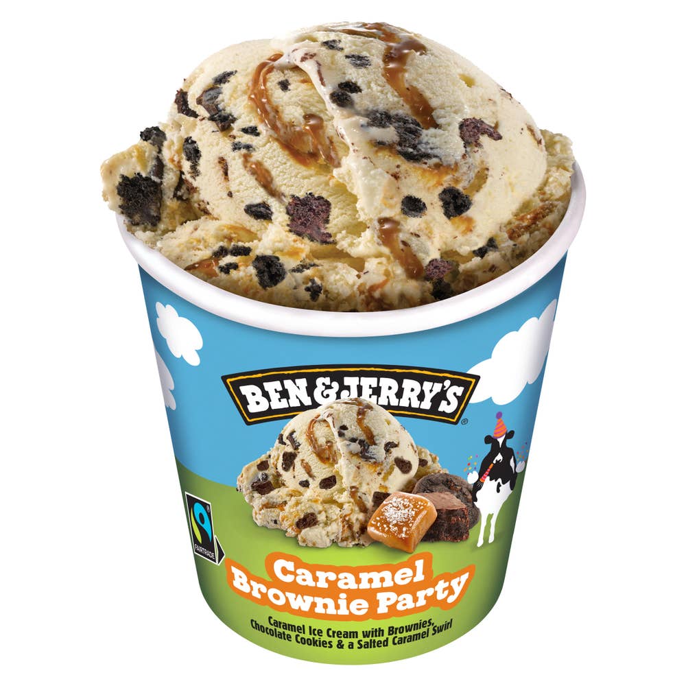 Ben & Jerry's Caramel brownie party