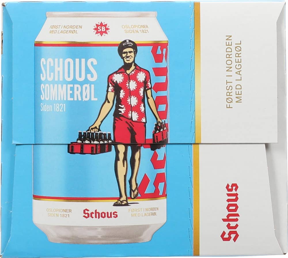 Schous Pils Sommerøl 10 x 0,33 l