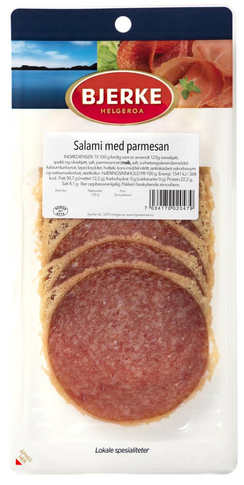 Bjerke Spekemat Salami med parmesan