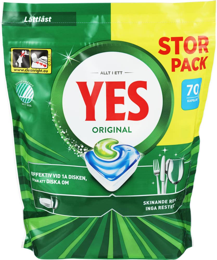 Yes Maskinoppvask original Alt-i-Ett