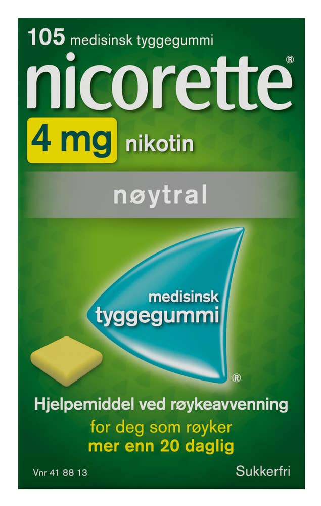 Nicorette Classic 4 mg nikotin Tyggegummi