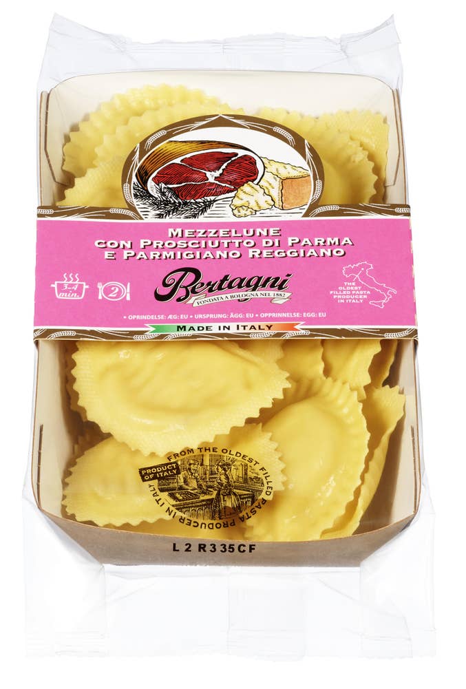 Bertagni Mezzelune Med skinke og ost
