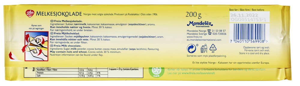 FREIA Melkesjokolade Maks 5 per kunde
