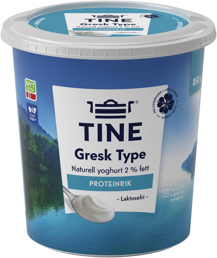 TINE Gresk type Naturell yoghurt laktosefri