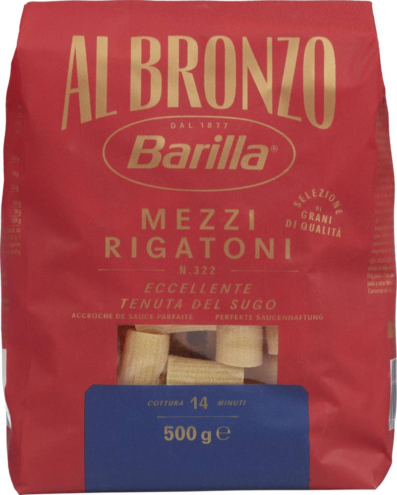 Barilla Mezzi Rigatoni Al Bronzo