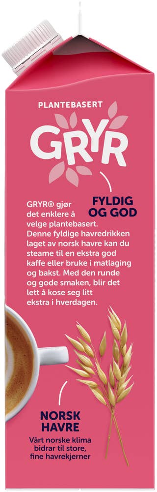 TINE Gryr fyldig havredrikk