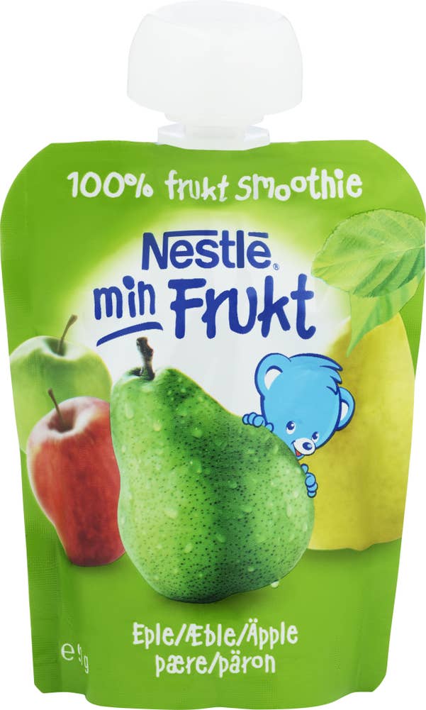 Nestlé Min Frukt smoothie med eple og pære Fra 6 mnd