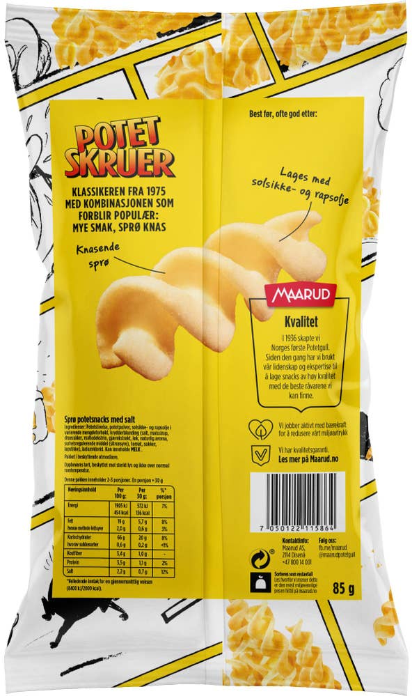 Maarud Potetskruer salt