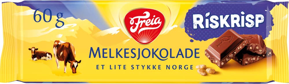 FREIA Melkesjokolade med Riskrisp