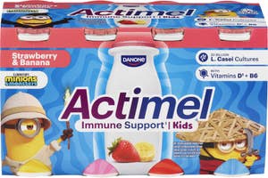 ACTIMEL Drikkeyoghurt jordbær / banan 8x100g