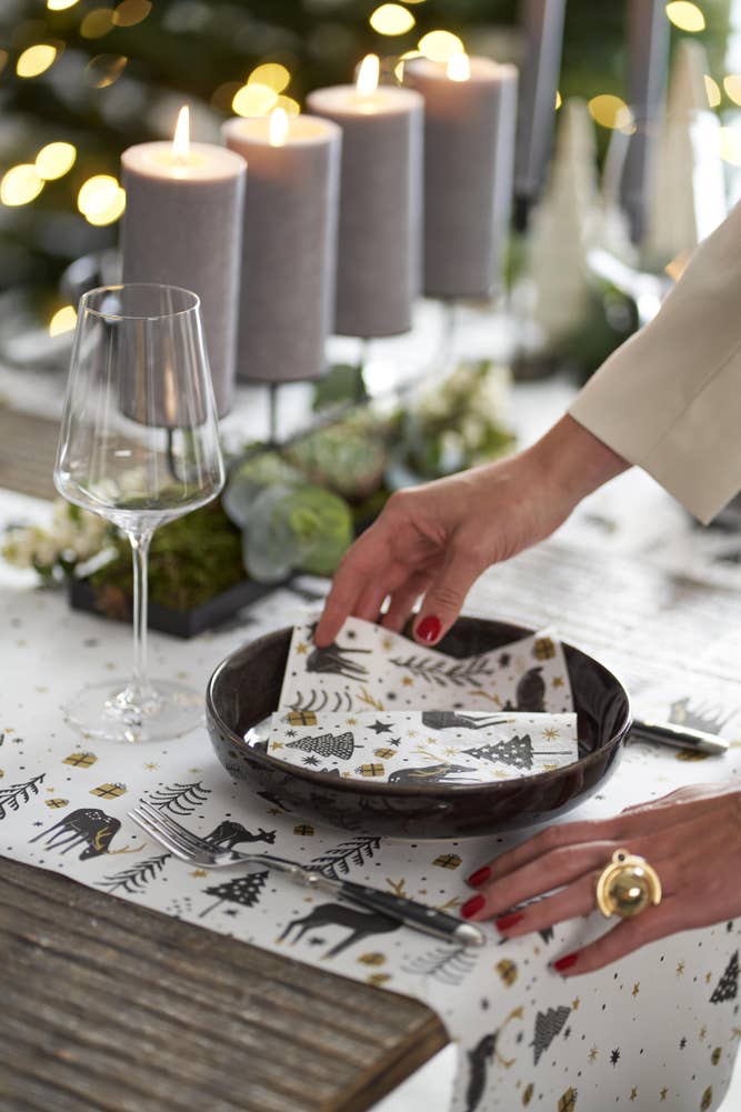 Duni Serviet Magic winter 33 x 33 cm