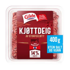 Gilde Kjøttdeig av storfe Uten salt og vann, 14%
