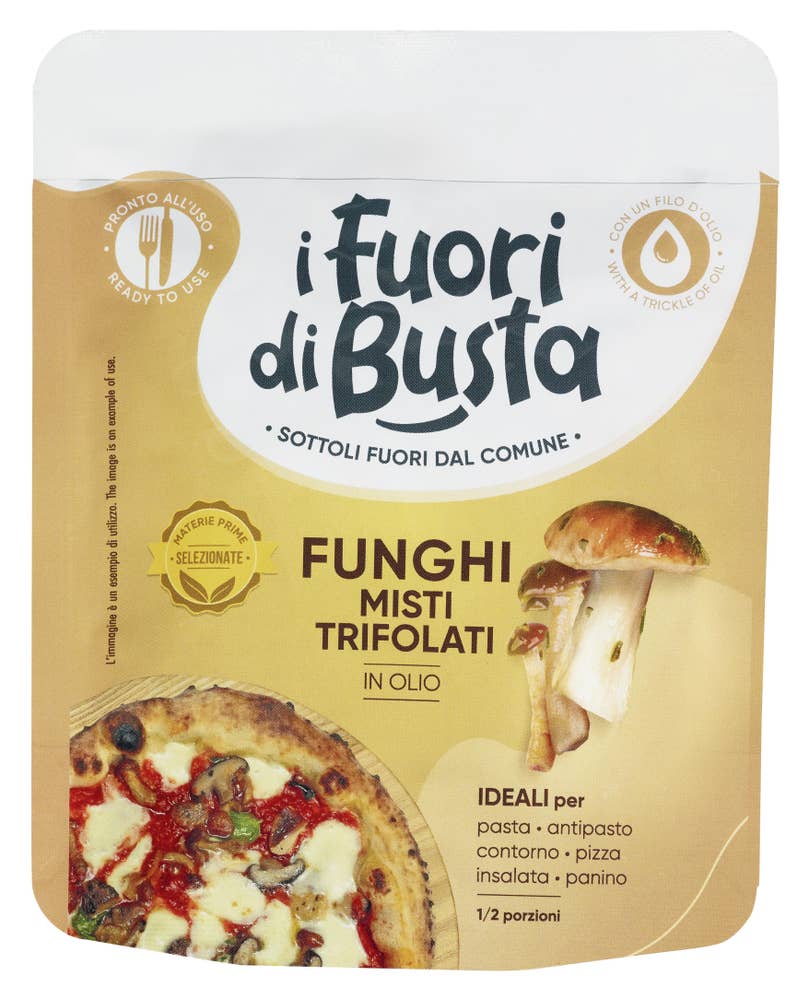 i Fuori di Busta Villsoppblanding i olje