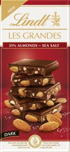 Lindt Les Grandes Mandel Havsalt Mørk Sjokolade