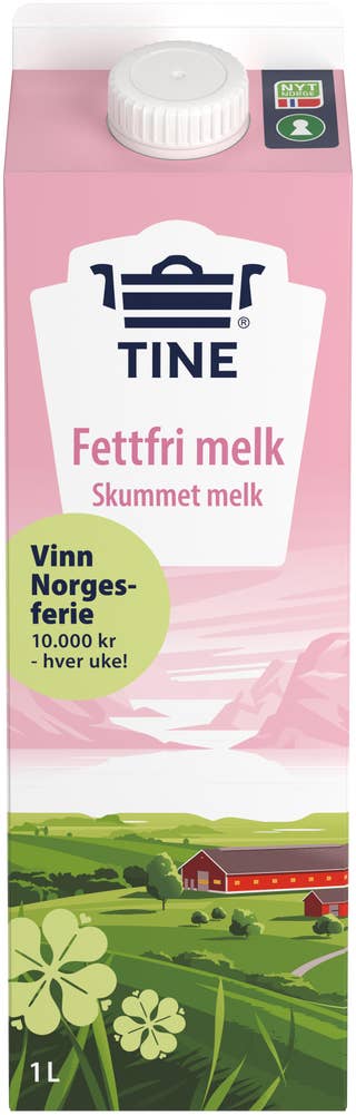 Tine Fettfri Melk Skummet 0,1% fett