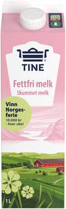 Tine Fettfri Melk Skummet 0,1% fett