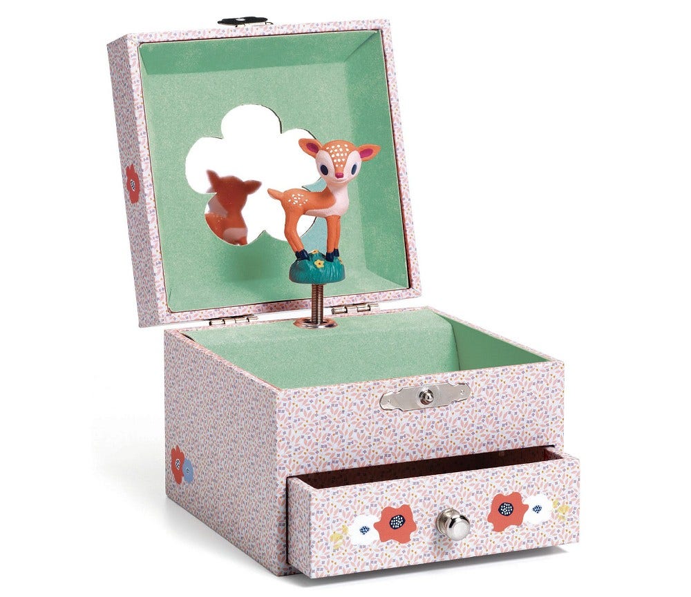 Sprell Lite smykkeskrin med rådyr