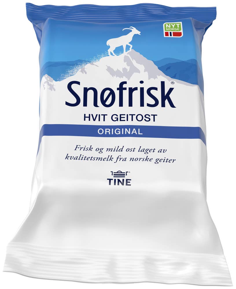 TINE Snøfrisk ekte hvit geiteost