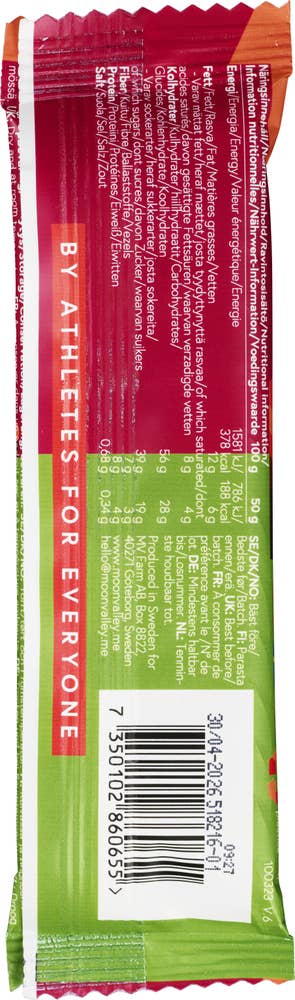 Moonvalley Økologisk energibar eple & kanel