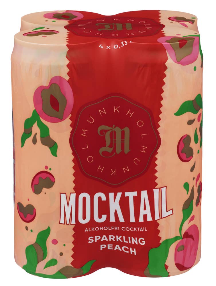Munkholm Mocktail Sparkling peach 4 x 0,33l