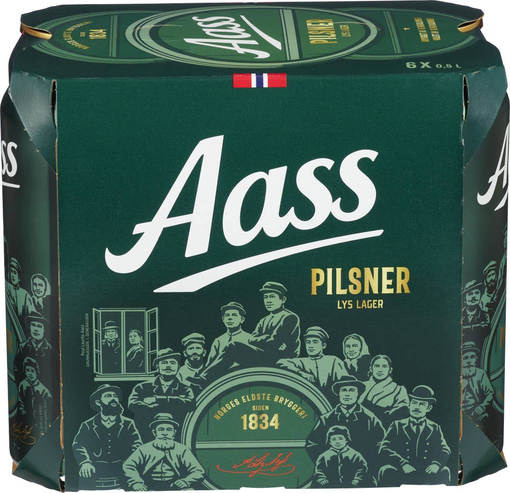 Aass Bryggeri Aass Pilsner 6 x 0,5l